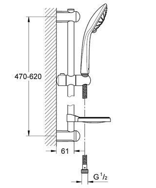 Душовий набір Grohe Euphoria 110 Massage 27231001 (хром) 98573 фото