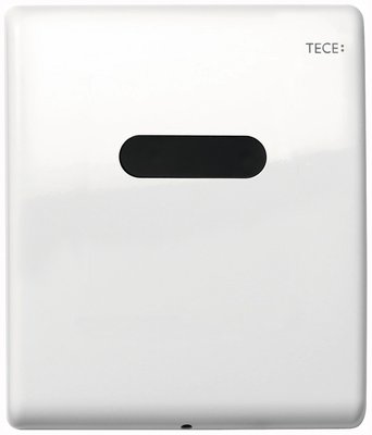 Змивна клавіша для пісуару Tece Planus 9242356 електронна від батарейки 6 В (біла) 164400 фото