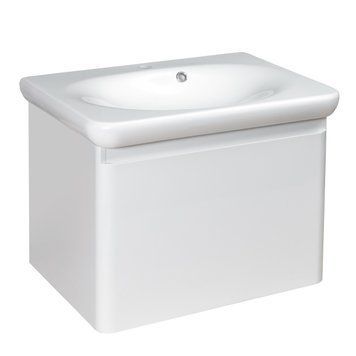 Тумба з умивальником Devit Fly new 64 см (0020120W) білий 312128 фото
