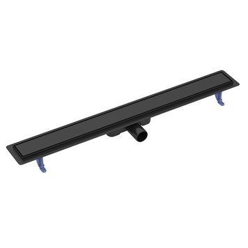 Душовий трап Cersanit Tako 90 S907-020 (AZAO1001803281) з решіткою Класик та під плитку чорний 826437 фото