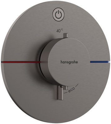 Смеситель для душа Hansgrohe ShowerSelect Comfort S 15553340 скрытого монтажа с термостатом (чёрный матовый хром) 694172 фото