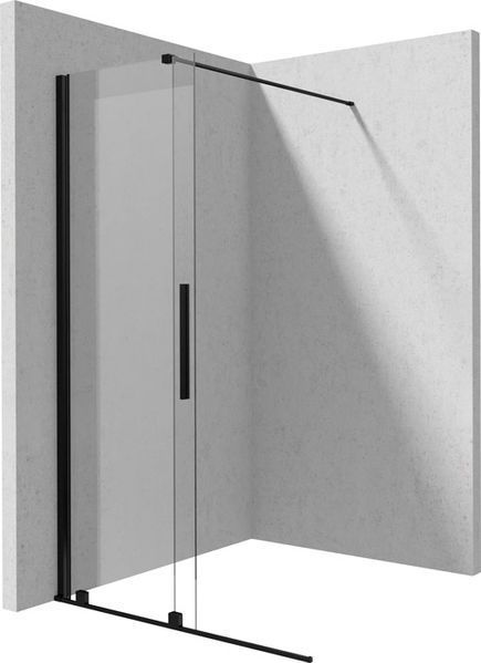 Душова кабіна Deante Walk-In Jasmin 120 (KTJ N32R) профіль чорний/скло прозоре 869500 фото
