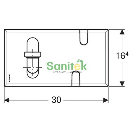 Крышка для скрытого сифона и функционального блока смесителей для умывальников Geberit 116.426.11.1 (белый) 162797 фото