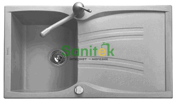 Гранітна мийка Telma Naiky NK08610 Granite/Metal (72 titanium) 148012 фото