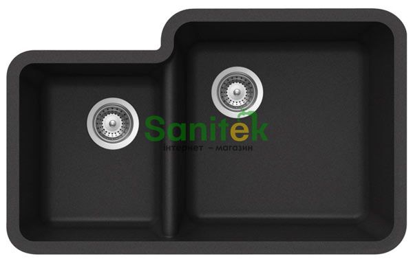 Гранітна мийка Schock Solido N-175 Cristalite/Metal Onyx 10 (27159010) 144613 фото
