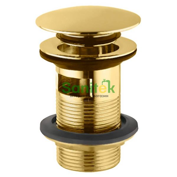 Донный клапан Jaquar ALD-GLD-729 Click-Clack (золото) 273432 фото