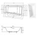 Панель фронтальная для ванны Besco Intima 150 правая/левая 428350 фото 2