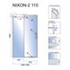 Душові двері Rea Nixon-2 110x190 (REA-K5000) профіль хром/скло прозоре ліва 370739 фото 5