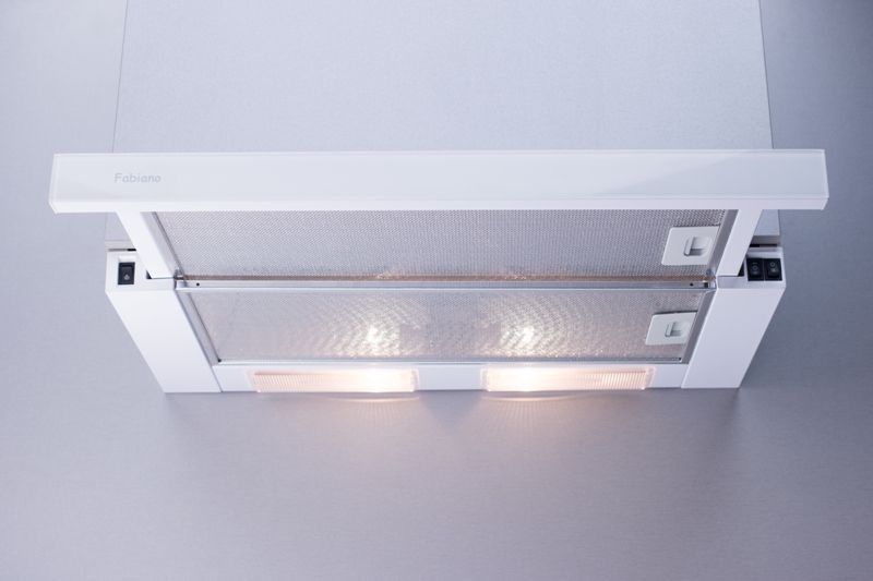 Вытяжка кухонная Fabiano Slim 60 Lux White Glass (8107.504.0537) белое стекло 146578 фото