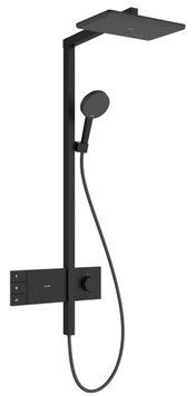 Душова система Hansgrohe Raindance Alive Q 340/210 2jet EcoSmart ShowerSelect Comfort 24591670 із термостатом (чорний матовий) 987211 фото