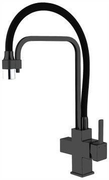 Змішувач для кухні Fabiano FKM 31.11 Black Steel з підключенням питної води (8231.403.1050) Black Steel 519606 фото
