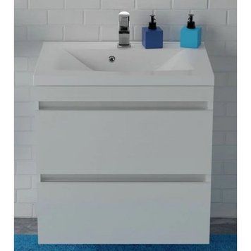 Тумба под умывальник Fancy Marble (Буль-Буль) Borneo 700 Lucia/Lisa (белая) 685490 фото