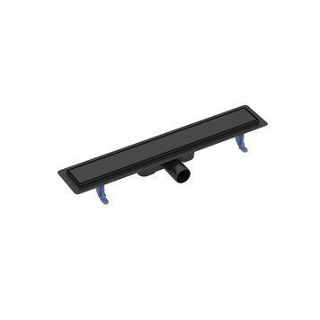 Душовий трап Cersanit Tako 60 S907-017 (AZAO1001773281) з решіткою Класик та під плитку чорний 826440 фото