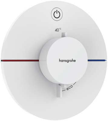 Змішувач для душа Hansgrohe ShowerSelect Comfort S 15553700 скрытого монтажа с термостатом (белый матовый) 694174 фото