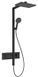 Душова система Hansgrohe Raindance Alive Q 340/210 2jet EcoSmart ShowerSelect Comfort 24591670 із термостатом (чорний матовий) 987211 фото 1