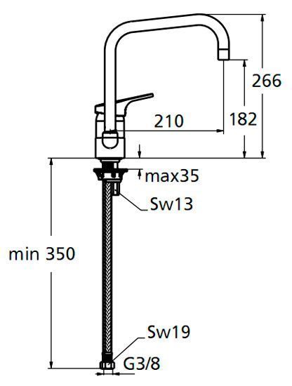 Змішувач для кухні Ideal Standard Slimline II B8996AA 76196 фото