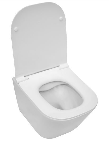 Унітаз підвісний Roca Gap Square Compacto Rimless A34H473000 з сидінням Slim Soft Closing 686778 фото