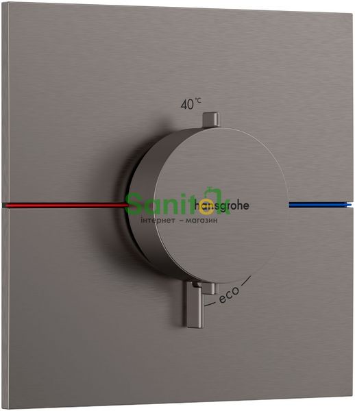 Центральный термостат для душа Hansgrohe ShowerSelect Comfort E 15574340 скрытого монтажа (чёрный матовый хром) 694217 фото