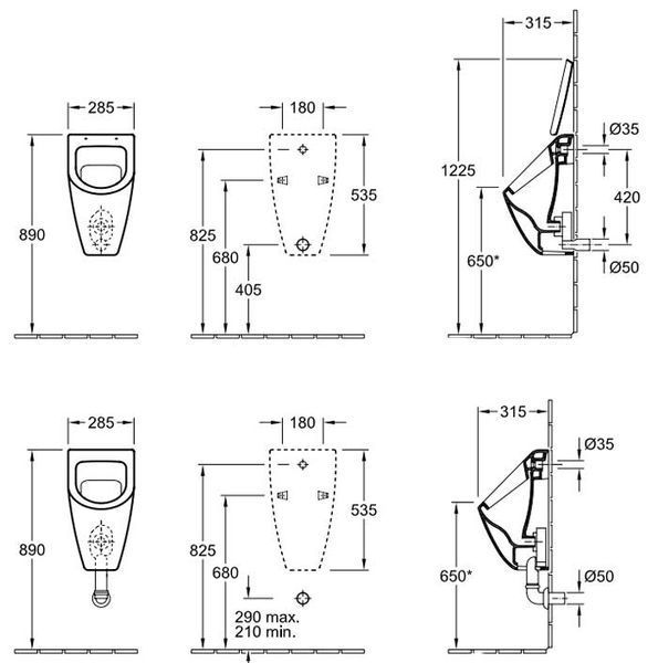 Пісуар Villeroy&Boch Subway 75130001 158400 фото