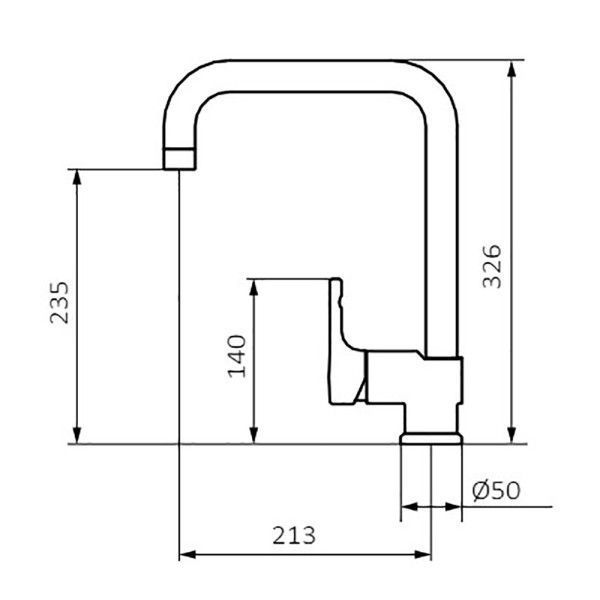 Змішувач для кухні GRB Kitchen 940922 (чорний матовий) 955573 фото