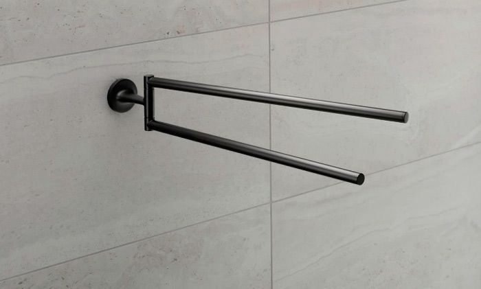Ріжки для рушників Duravit Starck T 0099414600 (чорний матовий) 411985 фото