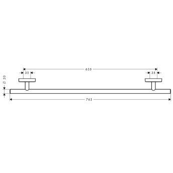 Тримач для рушників Hansgrohe PuraVida 41506000 (хром) 65011 фото