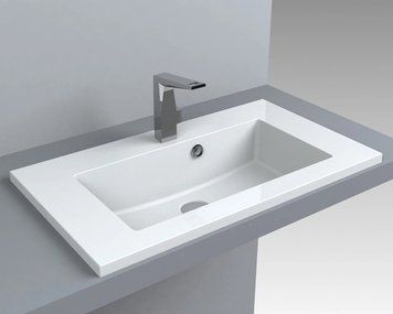 Умивальник Fancy Marble Josefine Slim 700x400 мм (5507103) білий матовий 369945 фото
