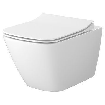 Унитаз подвесной Cersanit City pro Vortex (C200) с сиденьем Soft Close Slim (дюропласт) S701-884 989595 фото