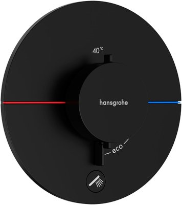 Змішувач для душа Hansgrohe ShowerSelect Comfort S 15562670 скрытого монтажа с термостатом (чёрный матовый) 694198 фото