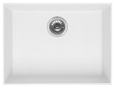 Гранітна мийка Elleci Quadra Q 110 under top Vitrotek (white 96) 148855 фото