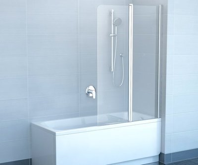 Шторка для ванни Ravak CVS2-100 R (7QRA0100Z1) білий профіль/скло Transparent (права) 151474 фото