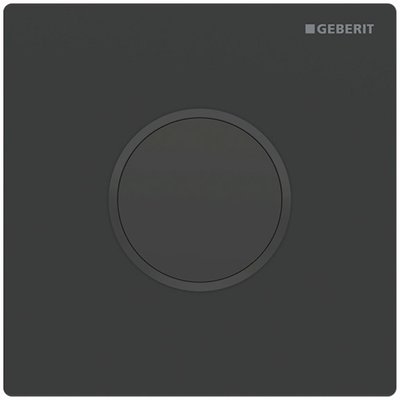 Смывная клавиша для писсуара Geberit Sigma 10 (116.035.16.1) электронная от батарей (чёрный матовый/чёрный) 683947 фото