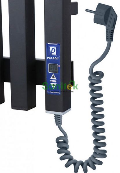 Полотенцесушитель электрический Paladii Vivo 1400Х210Х4 (ВВе002п) чёрный правый 304538 фото