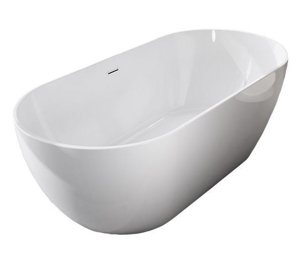 Ванна акрилова Ravak Freedom O 169x80 (XC00100020) окремостояча (кришка переливу та зливу: хром) 121654 фото