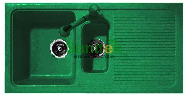 Гранітна мийка Telma Domino DO09910 Granite (36 green) 147668 фото