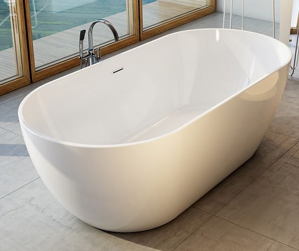 Ванна акрилова Ravak Freedom O 169x80 (XC00100020) окремостояча (кришка переливу та зливу: хром) 121654 фото