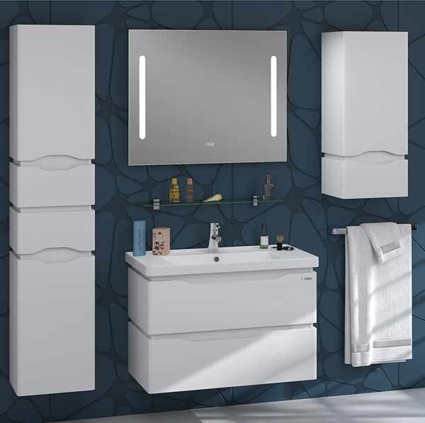 Тумба с умывальником Sanwerk Alessa Air 60 (MV0000636) белая 137956 фото