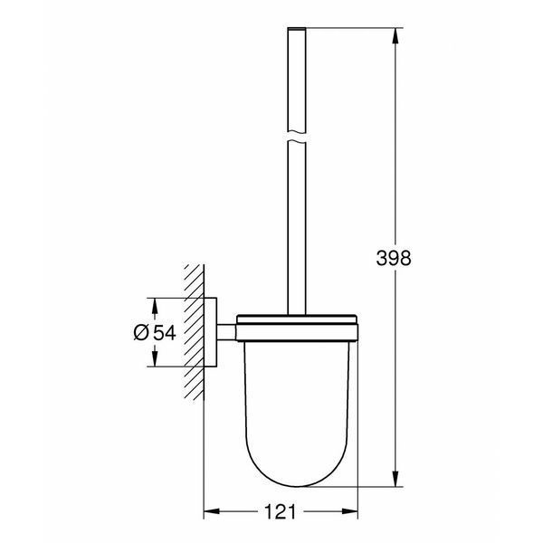 Йоржик для унітазу Grohe Essentials 40374AL1 (темний графіт) 278801 фото