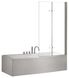 Шторка для ванны Besco Lumix 100x145 (PL-2S) профиль хром/стекло прозрачное 371415 фото 1