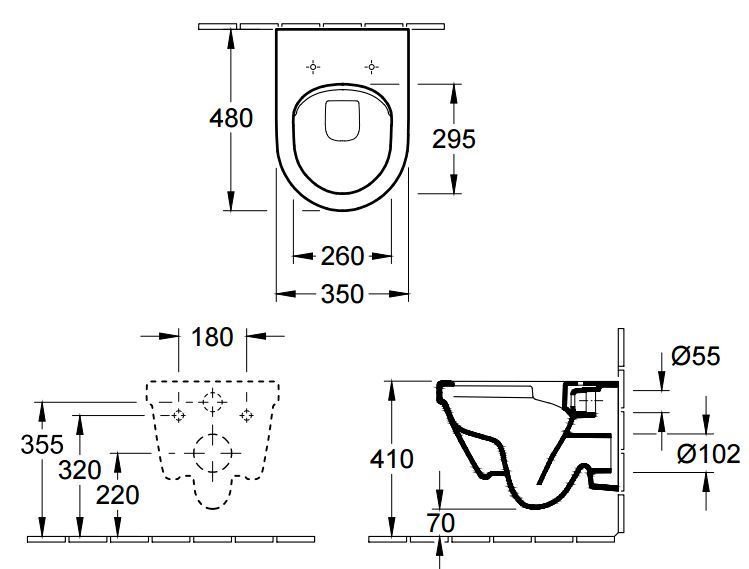 Унитаз подвесной Villeroy&Boch Architectura DirectFlush 4687HR01 с сиденьем Soft Closing 158019 фото