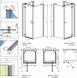 Боковая стенка Radaway Almatea KDJ+S/R2 90x100x90 (31554-01-01R2) профиль хром/стекло прозрачное 209772 фото 2