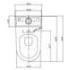 Унітаз-компакт Ravak Slim Combi RimOff RKUM100010 з сидінням Slim slow-closing 995247 фото 2