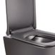 Унитаз подвесной Qtap Tern Rimless (QT1733052ERMB) с сиденьем Slim Soft-close (чёрный мат) 384815 фото 3