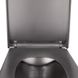 Унитаз подвесной Qtap Tern Rimless (QT1733052ERMB) с сиденьем Slim Soft-close (чёрный мат) 384815 фото 4