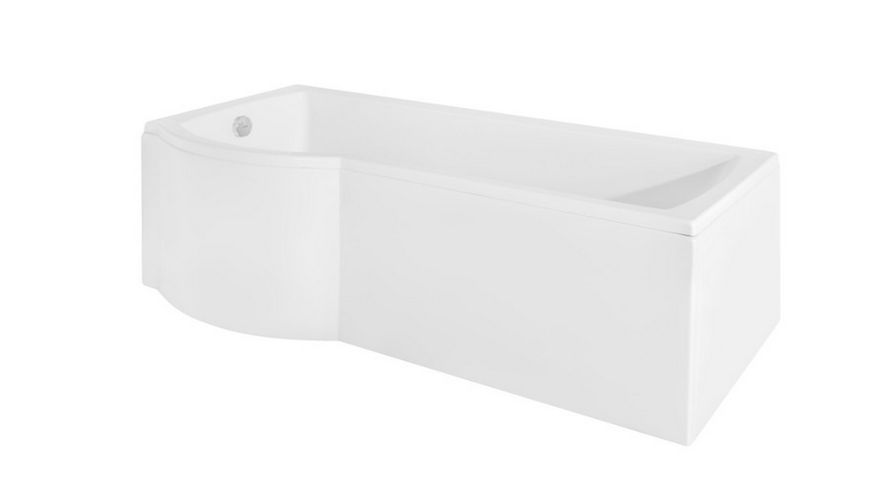 Ванна акриловая Besco Inspiro 160x70 (WAI-160-NLE) без ножек, левая 371395 фото