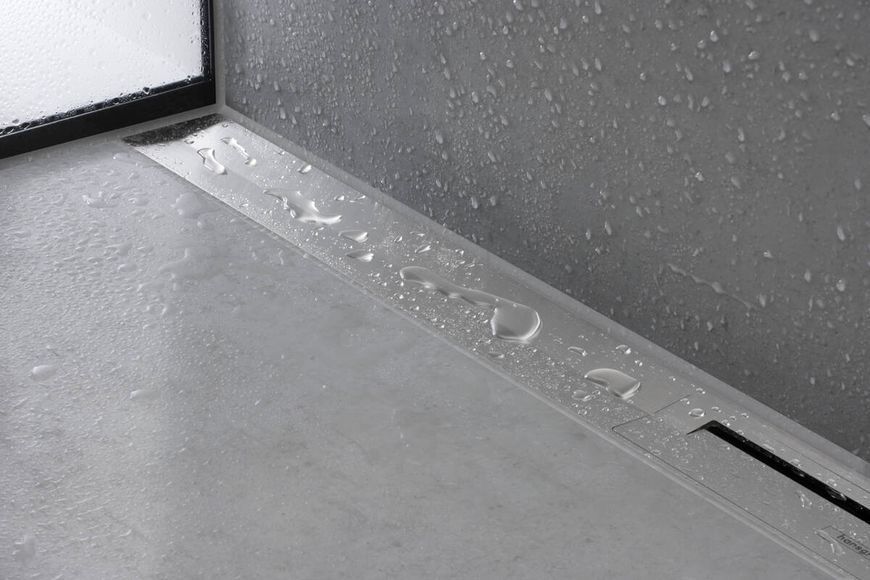 Решётка для трапа Hansgrohe RainDrain Flex 800 мм 56051000 пристенная (хром) 491437 фото