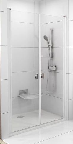 Душевая дверь Ravak Chrome CSDL2-90 (0QV7C10LZ1) белый профиль/стекло Transparent 151581 фото