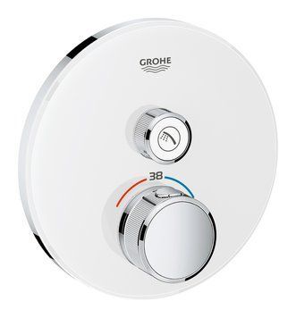 Смеситель для душа Grohe Grohtherm SmartControl 29150LS0 скрытого монтажа с термостатом (белая луна) 213269 фото