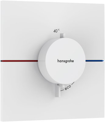 Центральный термостат для душа Hansgrohe ShowerSelect Comfort E 15574700 скрытого монтажа (белый матовый) 694219 фото