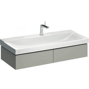 Тумба с умывальником Geberit Xeno&sup2; 120 см (500.517.00.1/500.551.01.1) серый матовый 533602 фото